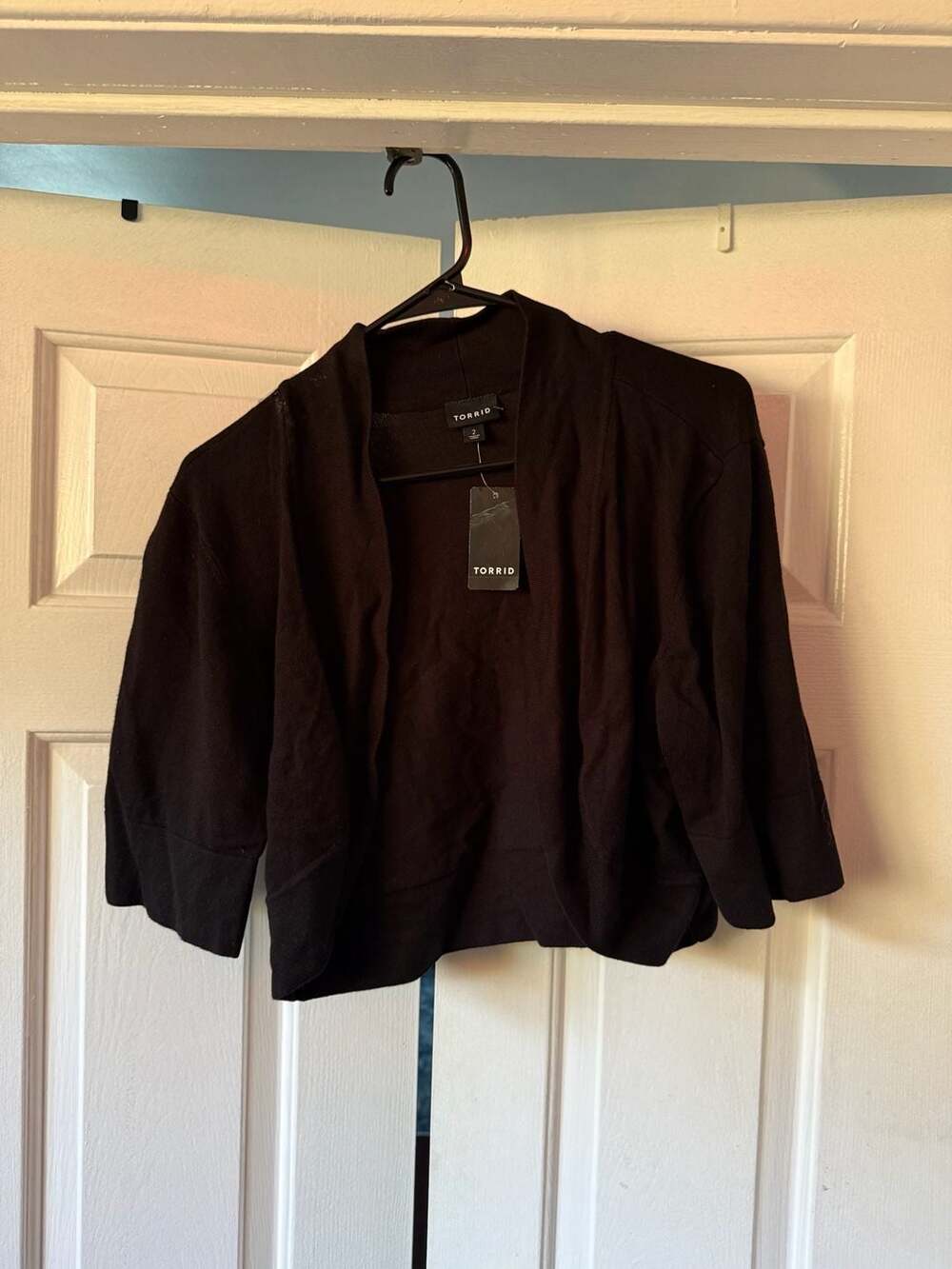 Torrid Black Super Soft Core Shrug Cardigan Size 2 / 2X NWT